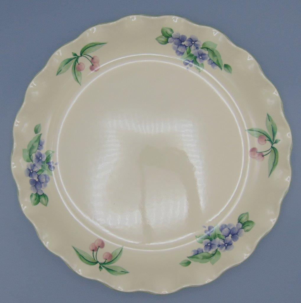 Pfaltzgraff Garden Party/Impressions 12" Round Fluted Dish/Plate KC's