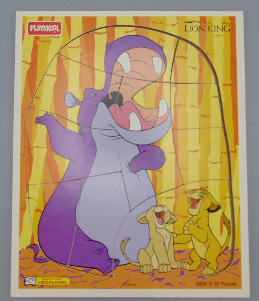 1990s PLAYSKOOL 10 Piece Wood Puzzle Lion King 359-11 | eBay