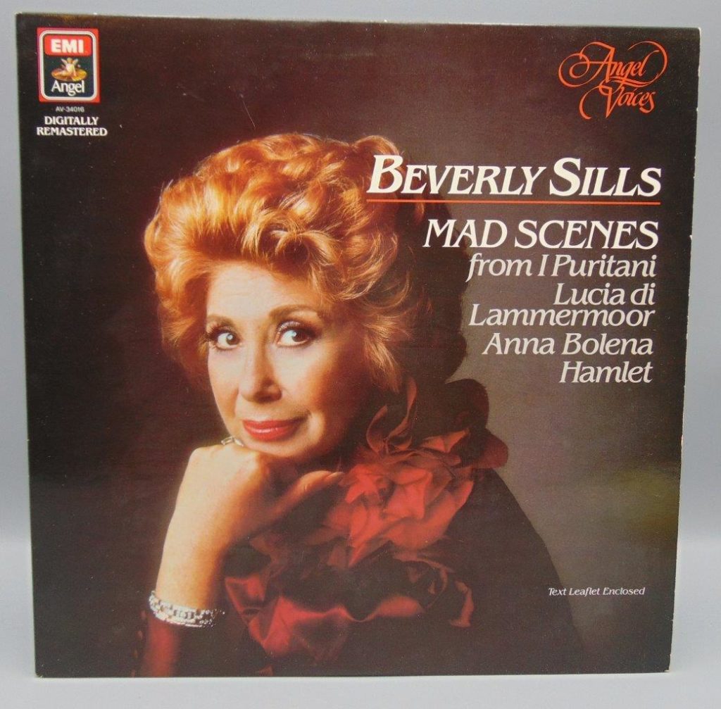 Beverly Sills Mad Scenes Record Album LP AV-34016 EMI Angel Records