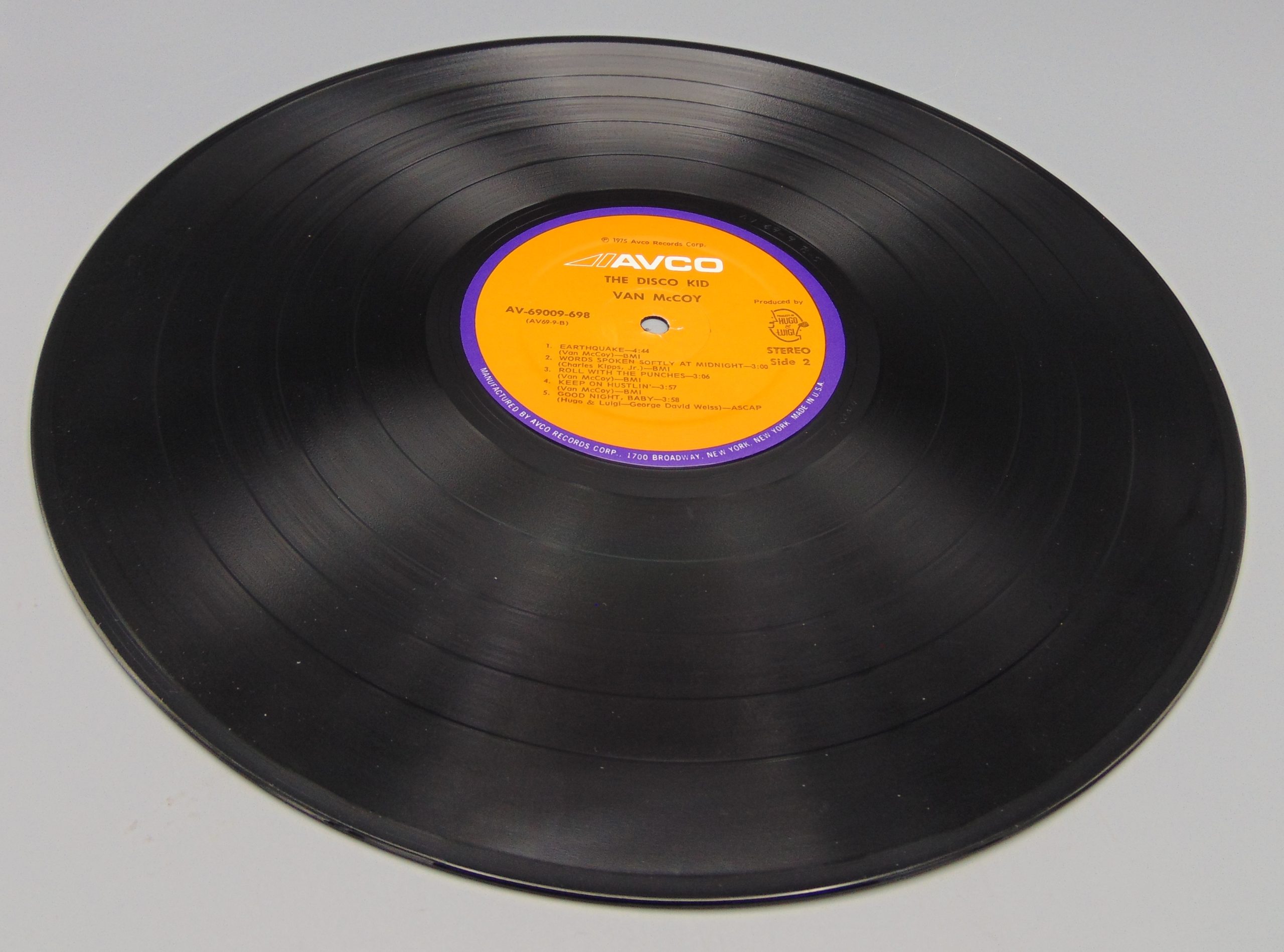 Van McCoy The Disco Kid Record Album LP AV-69009-698 AVCO Embassy