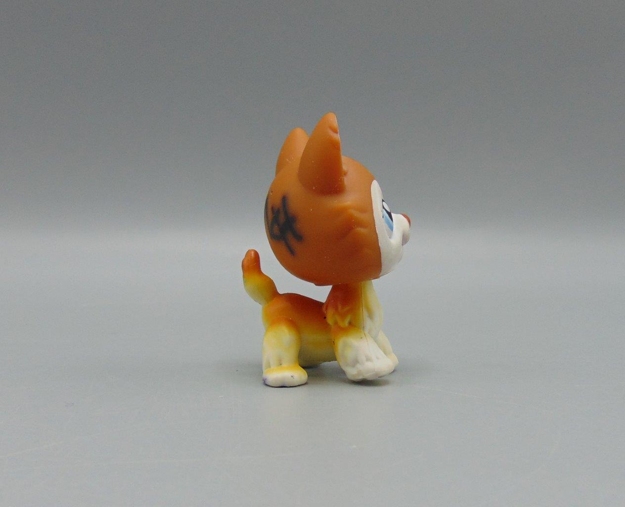 Details about   Littlest Pet Shop Dog Husky Brown Orange 341 Authentic 